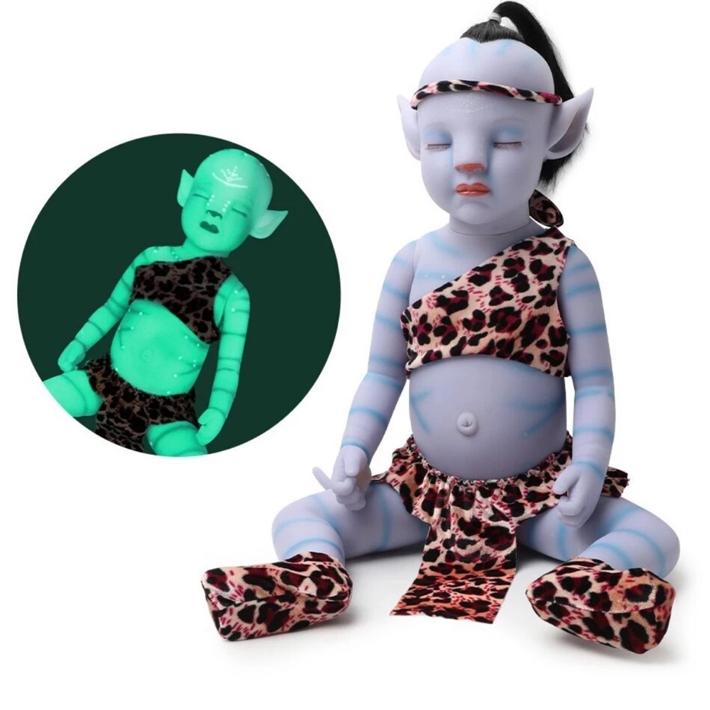 20in Avatar Reborn Baby👶🏻Doll Full Body Vinyl Silicone Girl👧🏻